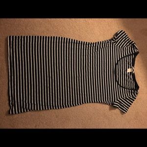 Navy striped t-shirt dress- H&M Basics